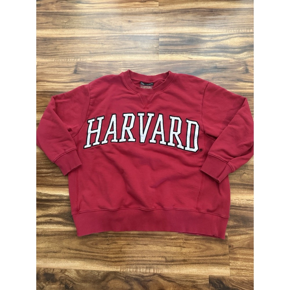 Harvard Sweatshirt Size Small Red University Crewneck Pullover Sweater Spellout